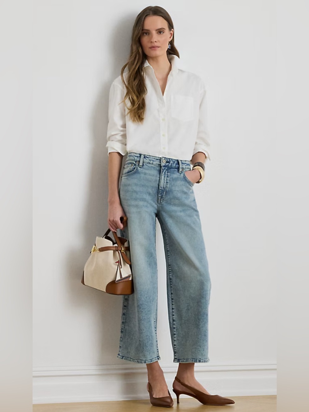 Vintage Lee Crop Kick Flare Low Rise light wash Denim Jeans